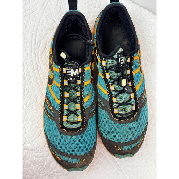 Project Pearl Izumi Women's Size 12 Blue/Orange Lace Up Running Athletic Shoes - Picture 6 of 9